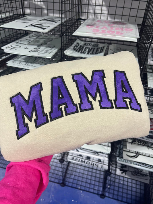 Mama-Embroidered Appliqué