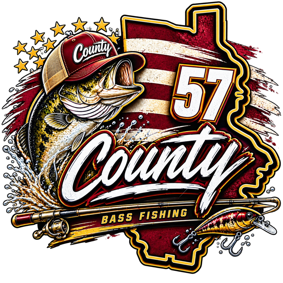 Russell County Fishing DTF Transfer