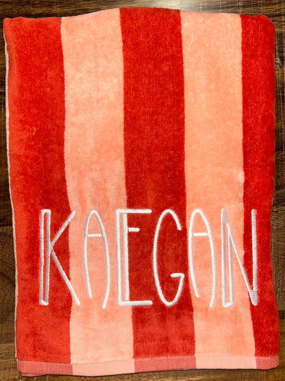 Custom Embroidered Beach Towels