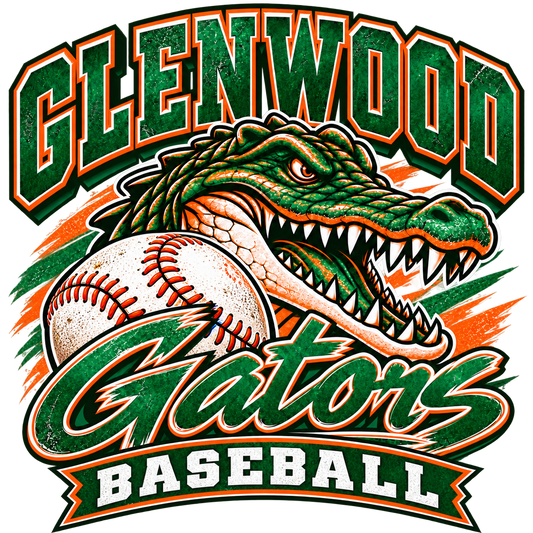 Glenwood Gators Baseball DTF Transfer