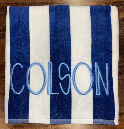 Custom Embroidered Beach Towels
