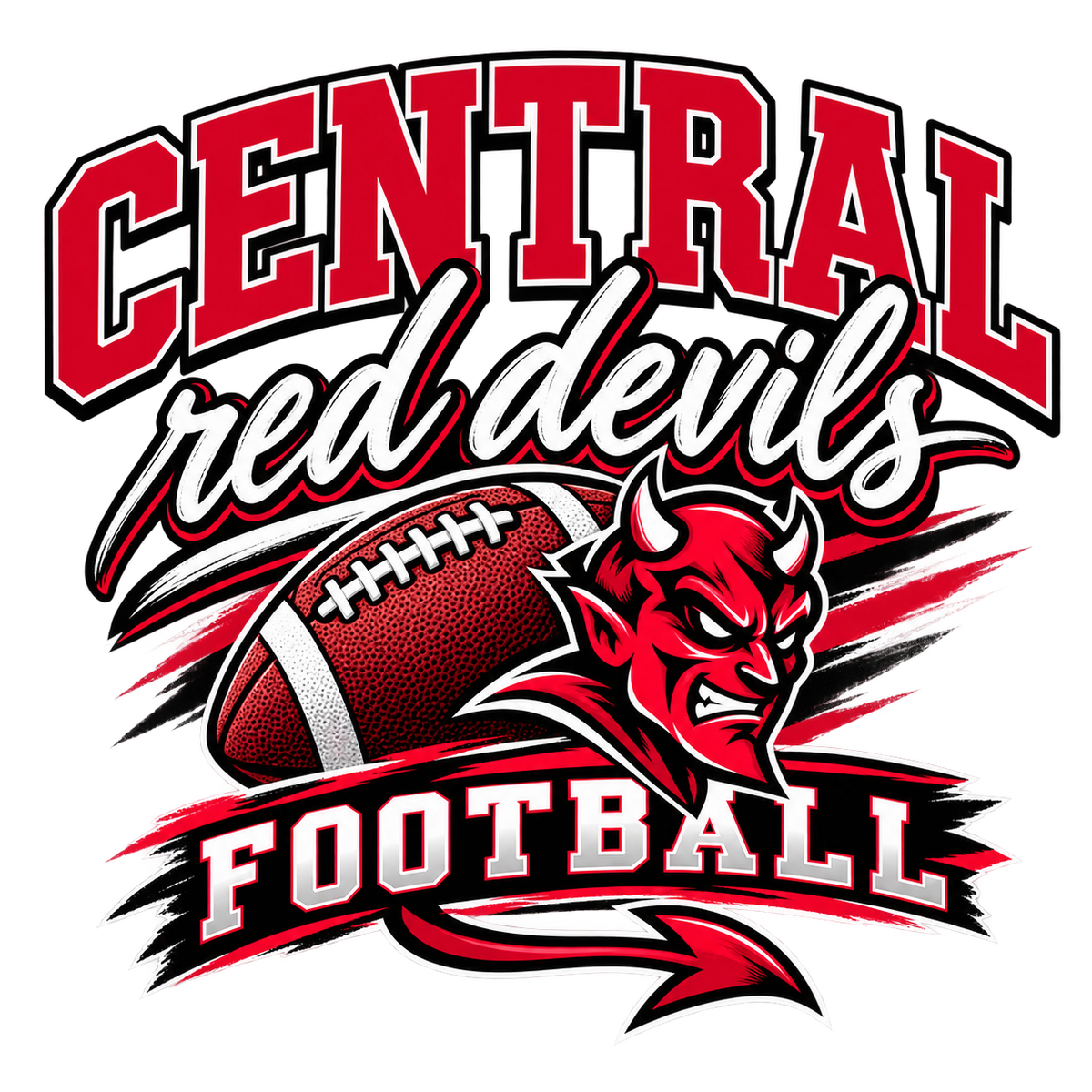 Central Red Devils Football DTF Transfer