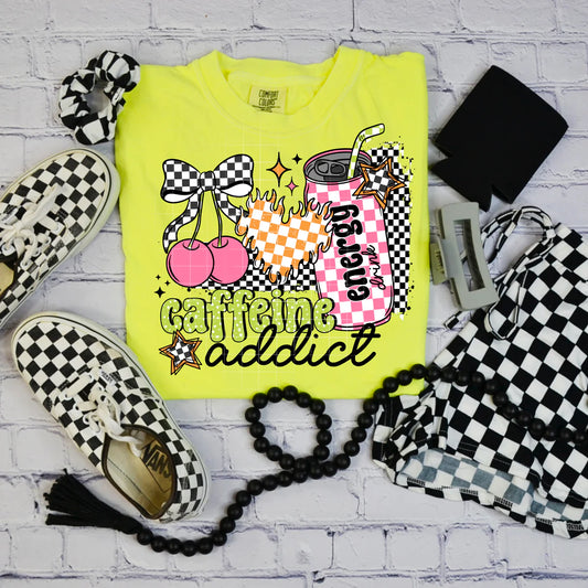 Caffeine Addict Comfort Color Tshirt
