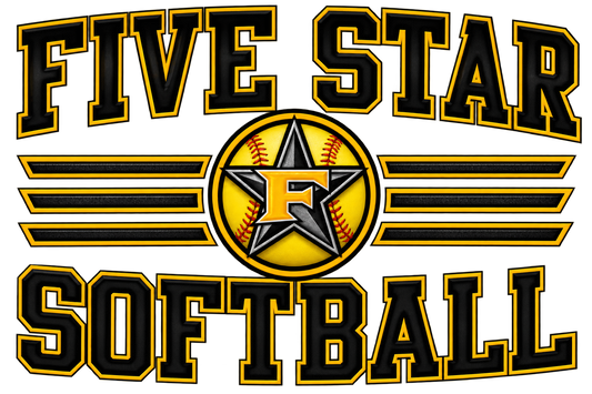Five Star Softball DTF Transfer