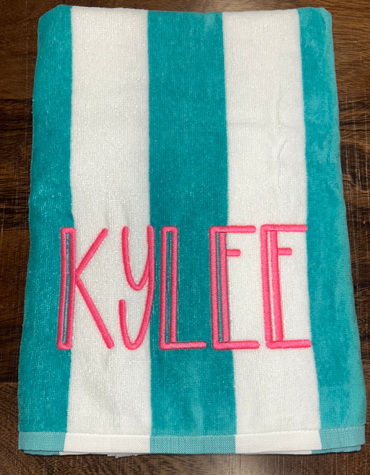 Custom Embroidered Beach Towels