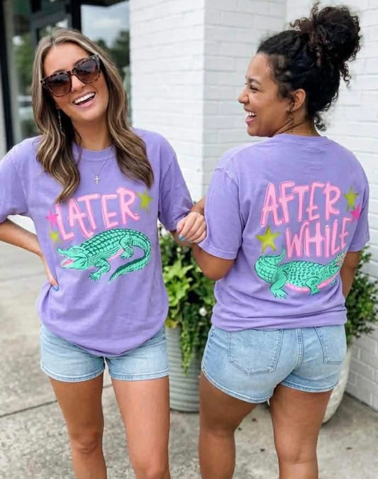 Later Alligator Graphic Top (PREORDER)