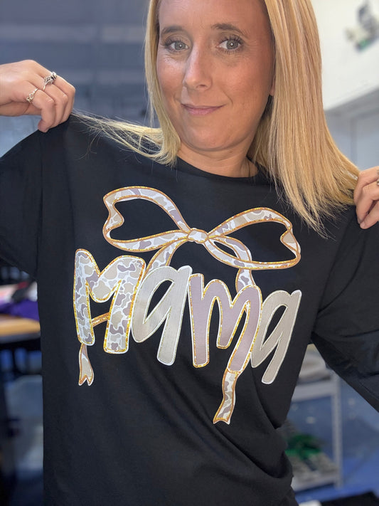 Camo Mama Graphic Long sleeve Top