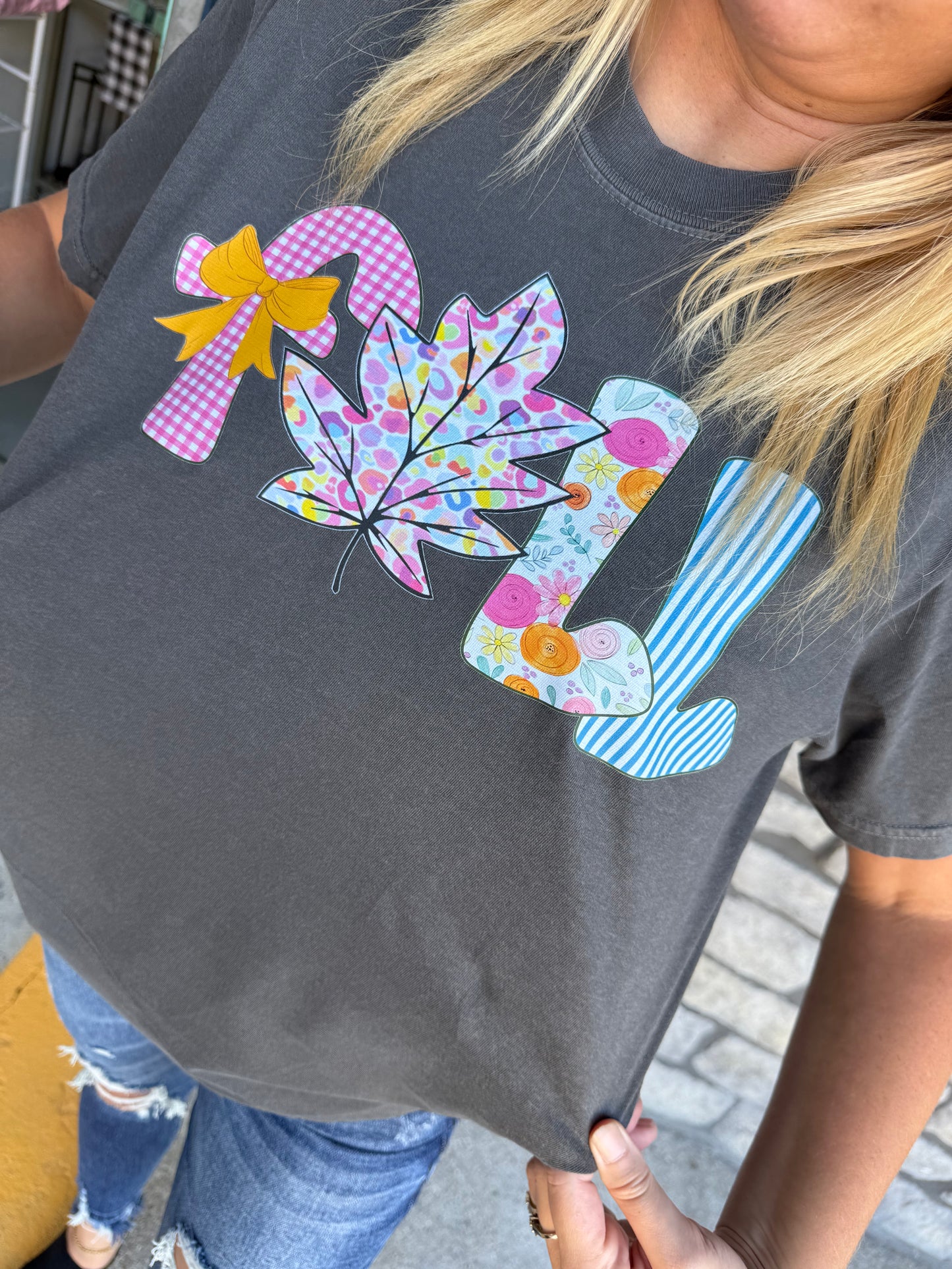 Colorful Fall Graphic Top