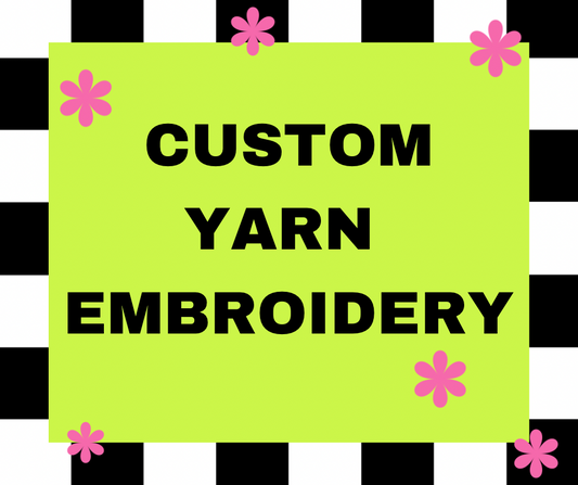 Custom Yarn Embroidered Sweatshirt