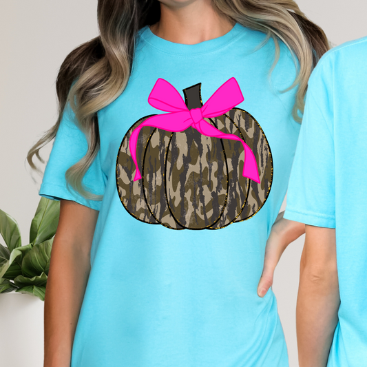 Camo Pumpkin Graphic Top