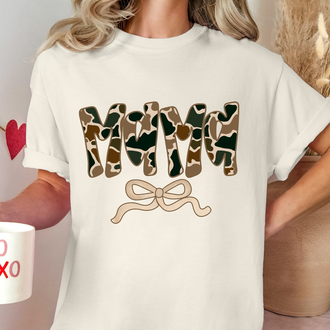 Camo Mama Comfort Color Tshirt