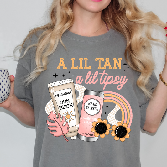 A Lil Tan Comfort Color Tshirt