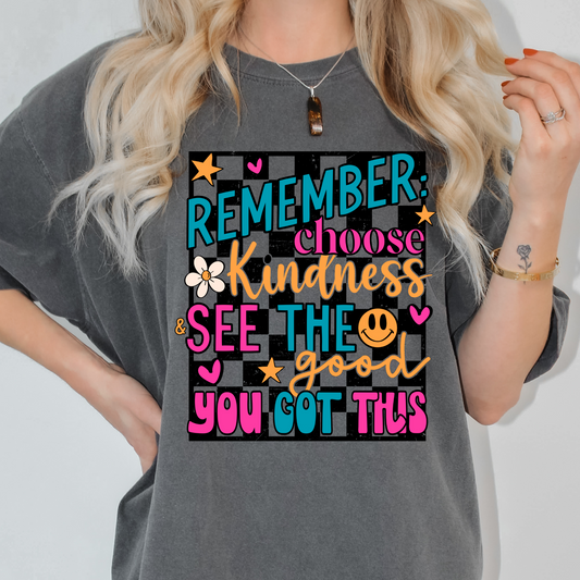 Choose Kindness Comfort Color Tshirt