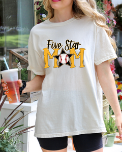 Five Star Mom Comfort Color Tshirt
