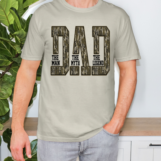 DAD: The Man, The Myth, The Legend Comfort Color Top